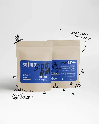 80|100 Brand Arabica Whole Bean Coffee from Colombia's Antioquía Region